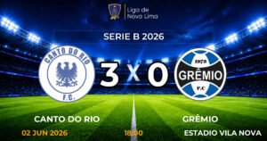 Canto do Rio x Grêmio • 02/06/2026 • 18:00 • Estadio Vila Nova